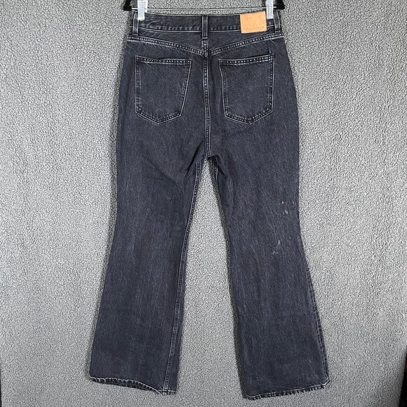 Denim Forum The Marlene 60s High Rise Flare Jeans - Women's Size 30 - Black - Picture 3 of 10